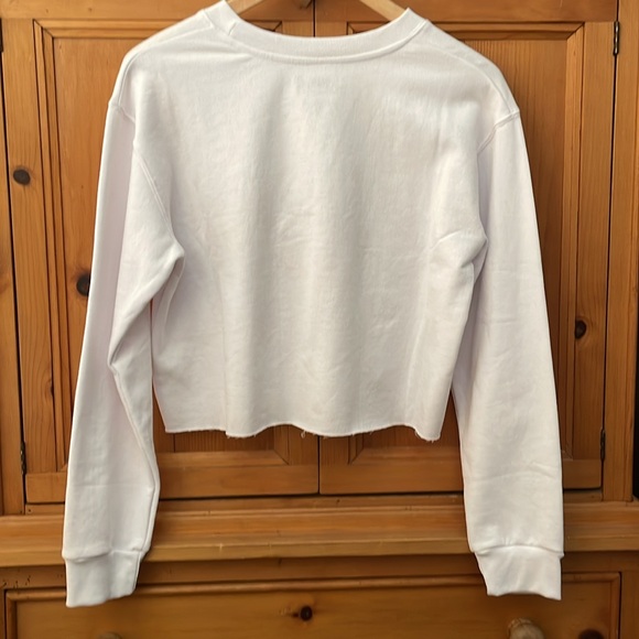 NWOT Peanuts Graphic Cropped Sweatshirt w/Classic Xmas scene, size Large - Picture 6 of 9